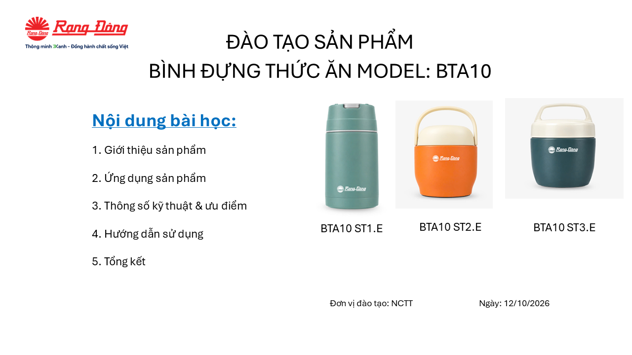 Bình đựng thức ăn BTA10